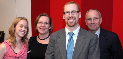 Greg Illson (MBA’12) (3rd from left) and family (Photo: Owen Egan)