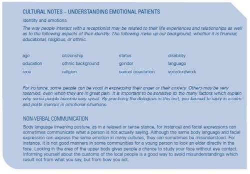 Cultural Notes: Understanding Emotional Patients