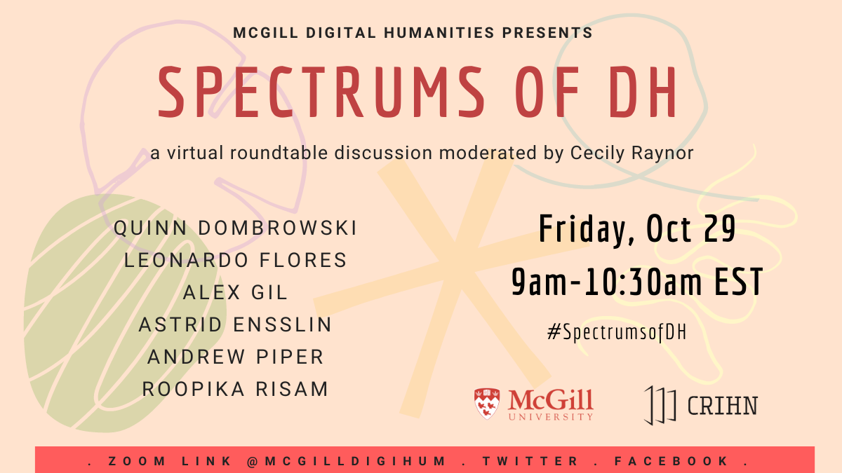 Poster of Spectrums of DH Roundtable participants 