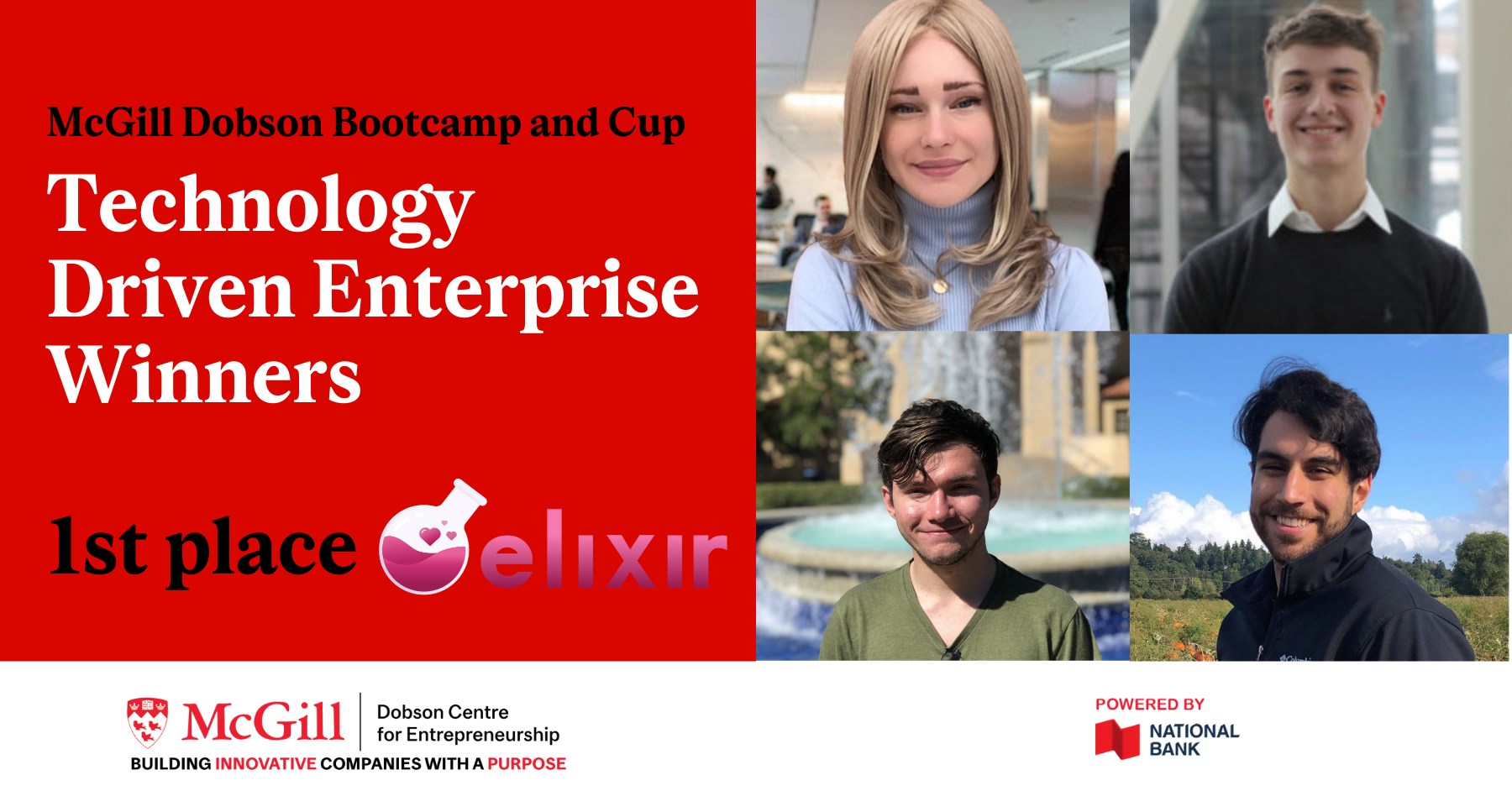 Technology Driven Enterprise Track 1st place winners elixir
