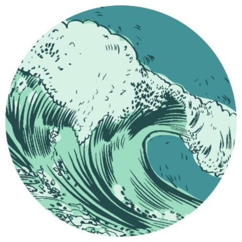 teal wave