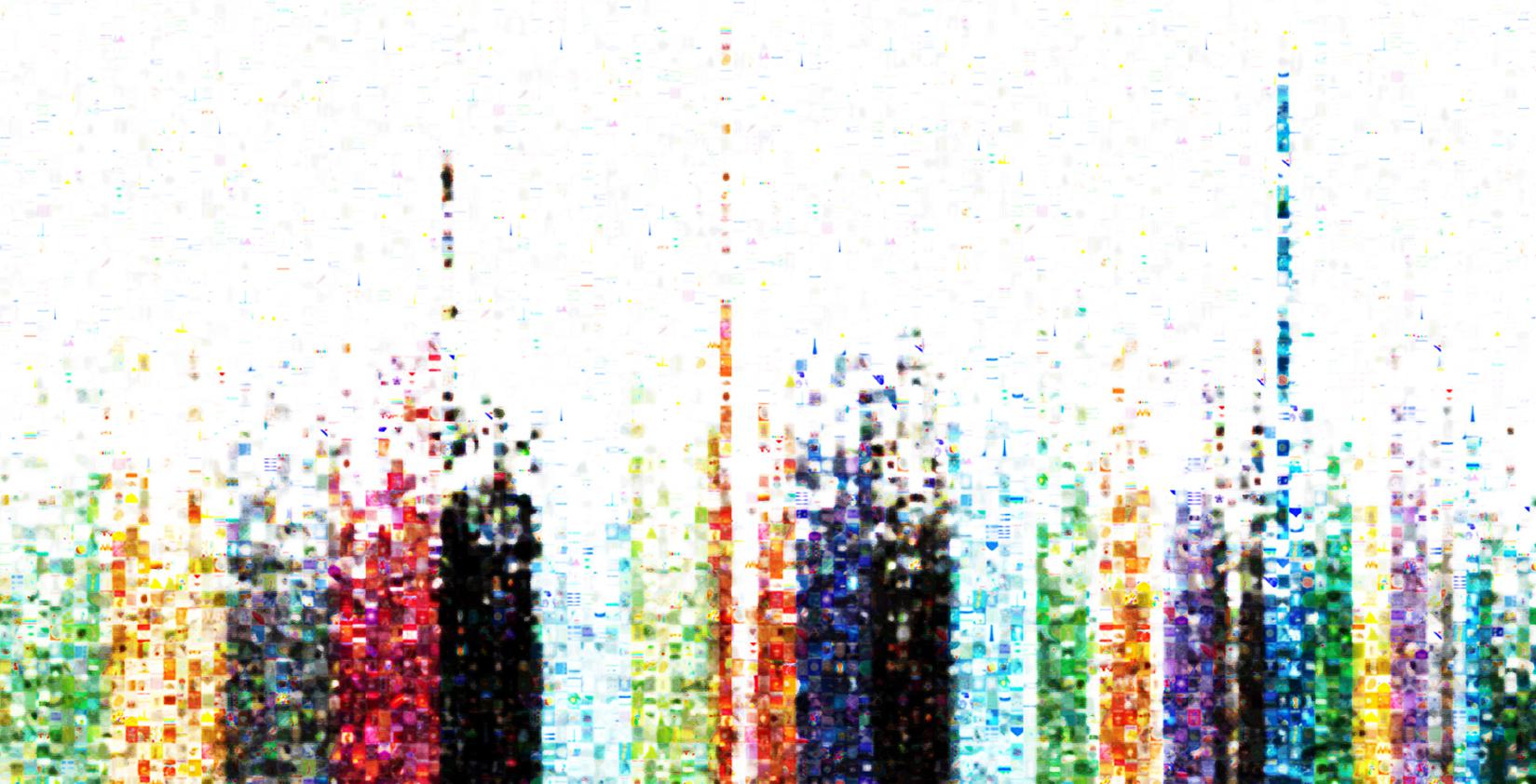 Manhattan plot displaying genome wide association results