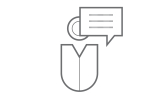 Abstract representation of a person with a speech bubble