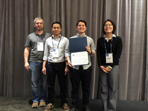 ECE student Jacob Barnett receives the runner-up prize in the Mining Challenge