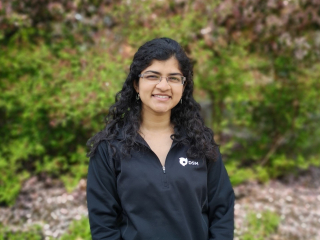 undergraduate intern Sreedurga Cherukumalli profile photo outdoors, 2019