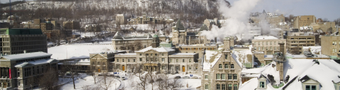 aerial view of mcgill campus