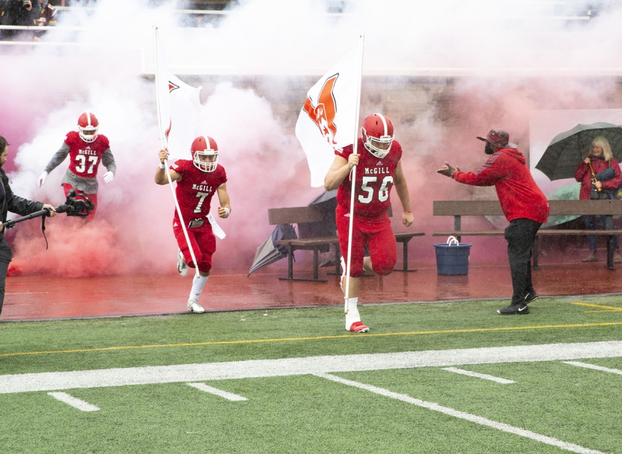 McGill&#039;s Football Players Storming the Field