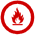 Flammable and combustible symbol
