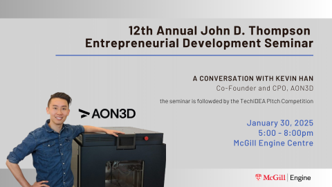 12th Annual John D. Thompson Entrepreneurial Development takes place on Jan. 30, 2025, 5PM
