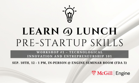 poster for the Technological Innovation and Entrepreneurship 101 worlshop