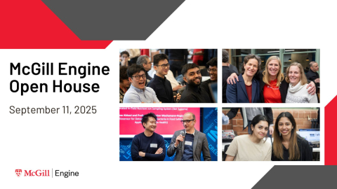 Poster for the McGill Engine Open House Day