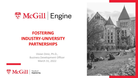 Poster of Fostering Industry-University Partnerships March 2022