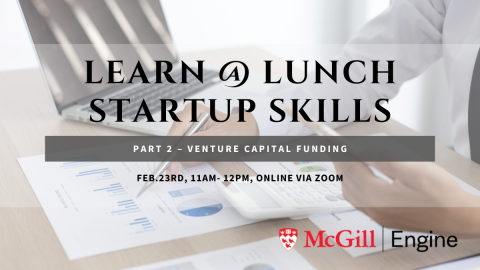 Online workshop February 23, 11am - 12pm: Part 2 – Venture Capital Funding