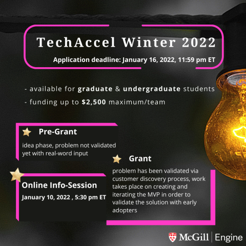 Poster of Engine's TechAccel Winter 2022