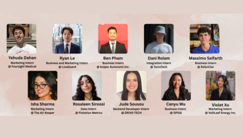 10 summer startup interns - Engine 2025