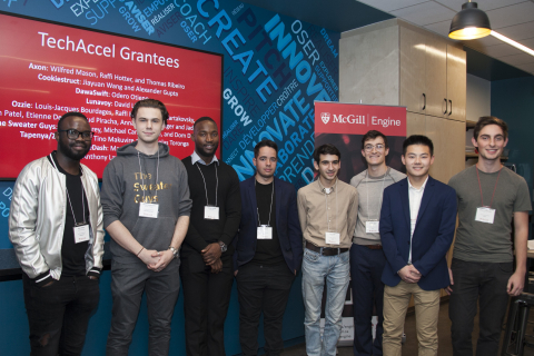 Group image of 8 TechAccel grantees. 
