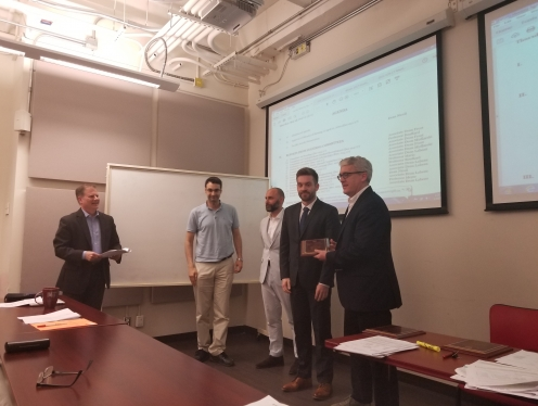 William Lepry, PhD student, Professor Showan Nazhat, both Materials Engineering and Professor Faleh Tamimi (Faculty of Dentistry).