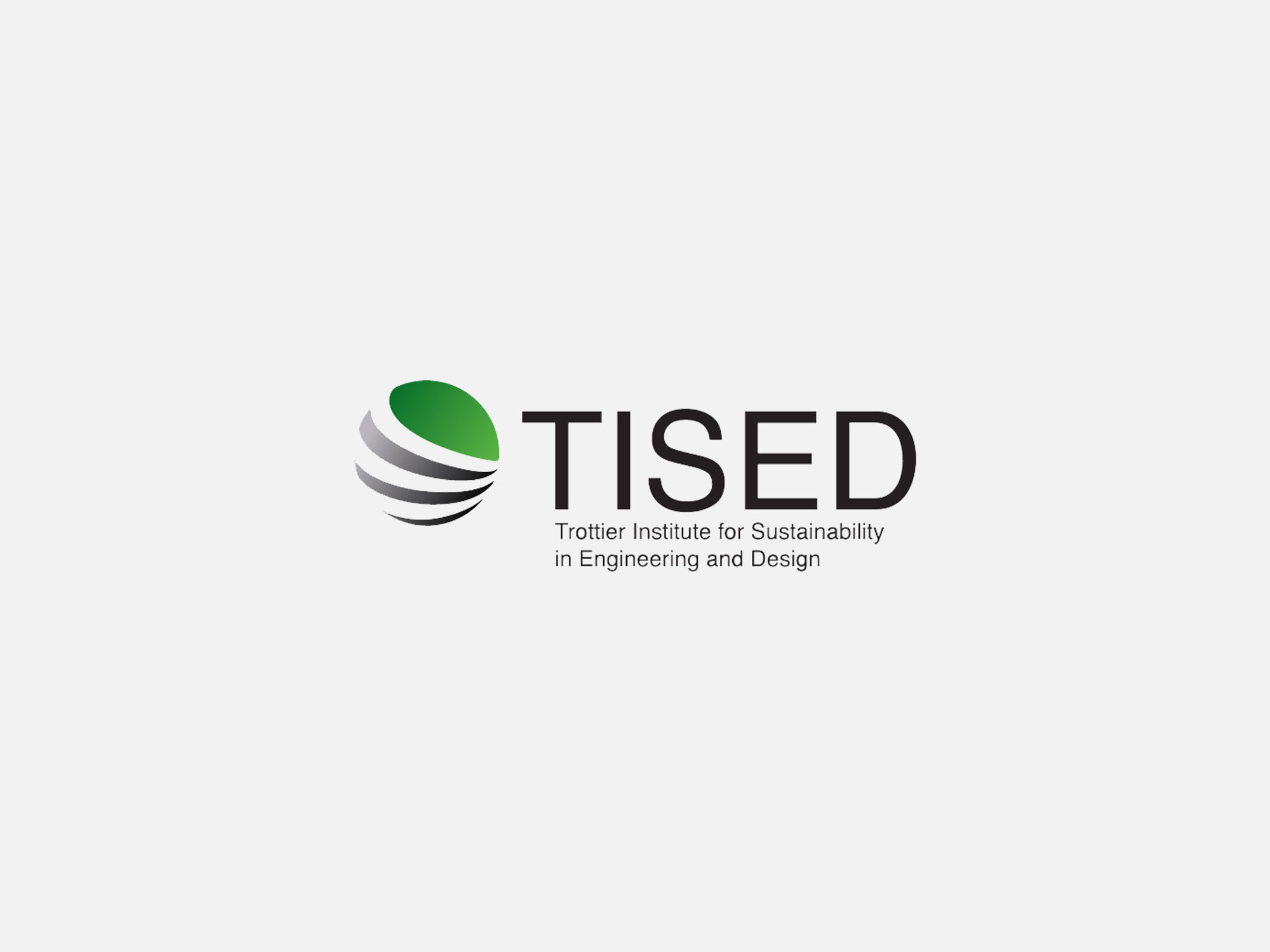 Trottier Institute of Sustainability in Engineering and Design (TISED) Logo