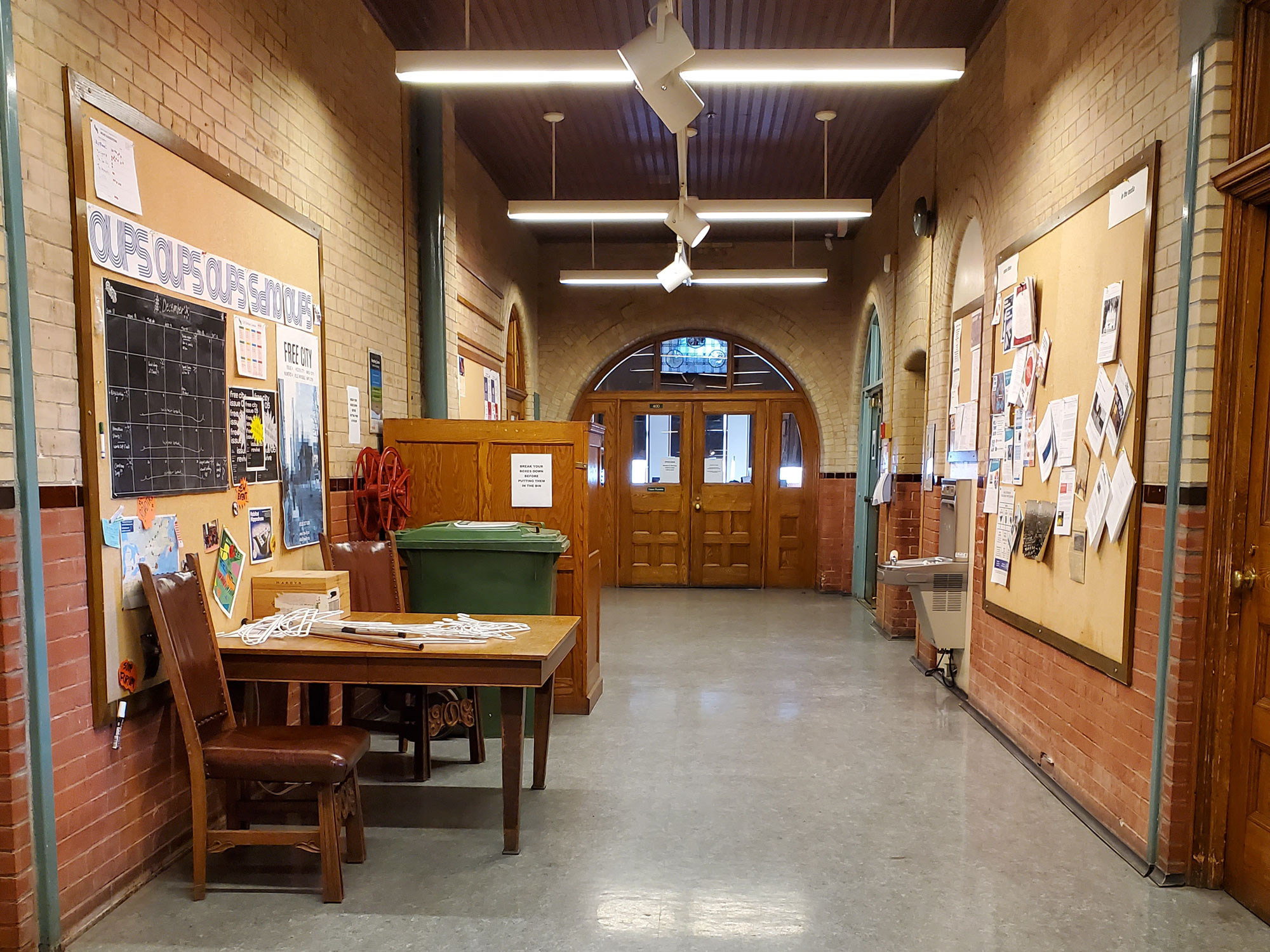 School of Urban Planning hallway