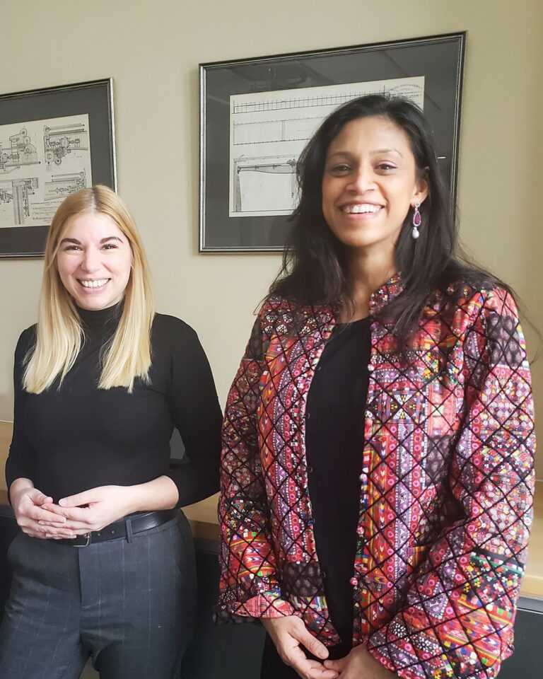 Renee Pellissier (left) and Tina Shah