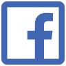 Facebook logo ( a blue letter f in a square