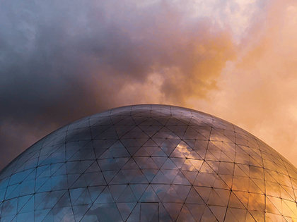 Image of a dome representing world