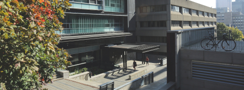 Trottier buildings on a sunny day