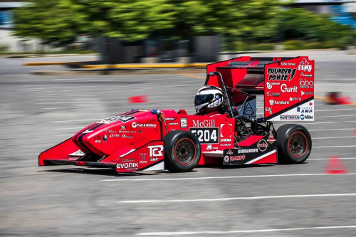 A McGill Formula Electric car