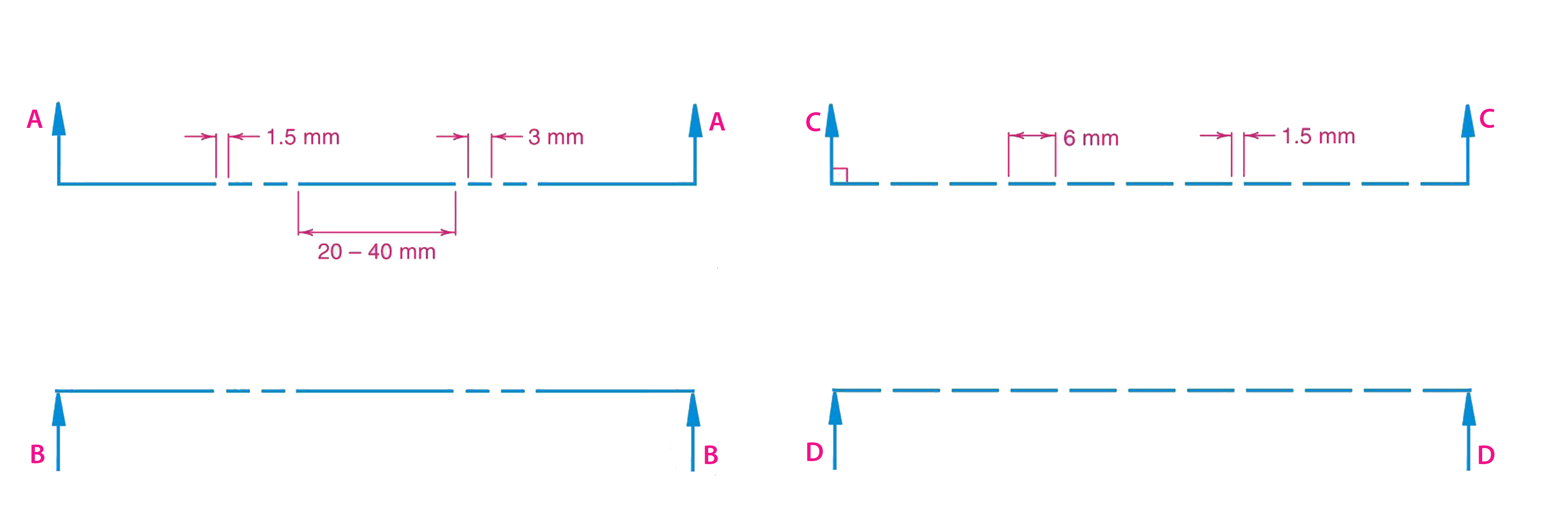Two types of section lines