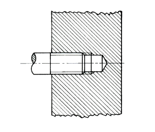 Threads in sectional views