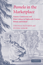 Book cover of "Pamela in the Marketplace" by Thomas Keymer and Peter Sabor