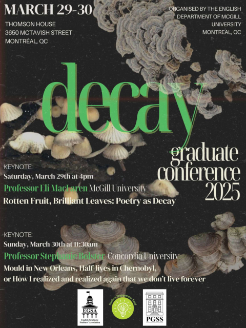 Decay English Graduate Conference poster