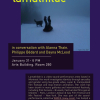 Poster for the screening and artist talk with lamathilde