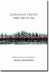 book cover of "Canadian Poetry from 1920 to 1960" edited by Brian Trehearne