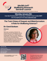 January 8th Wellbeing Seminar Poster