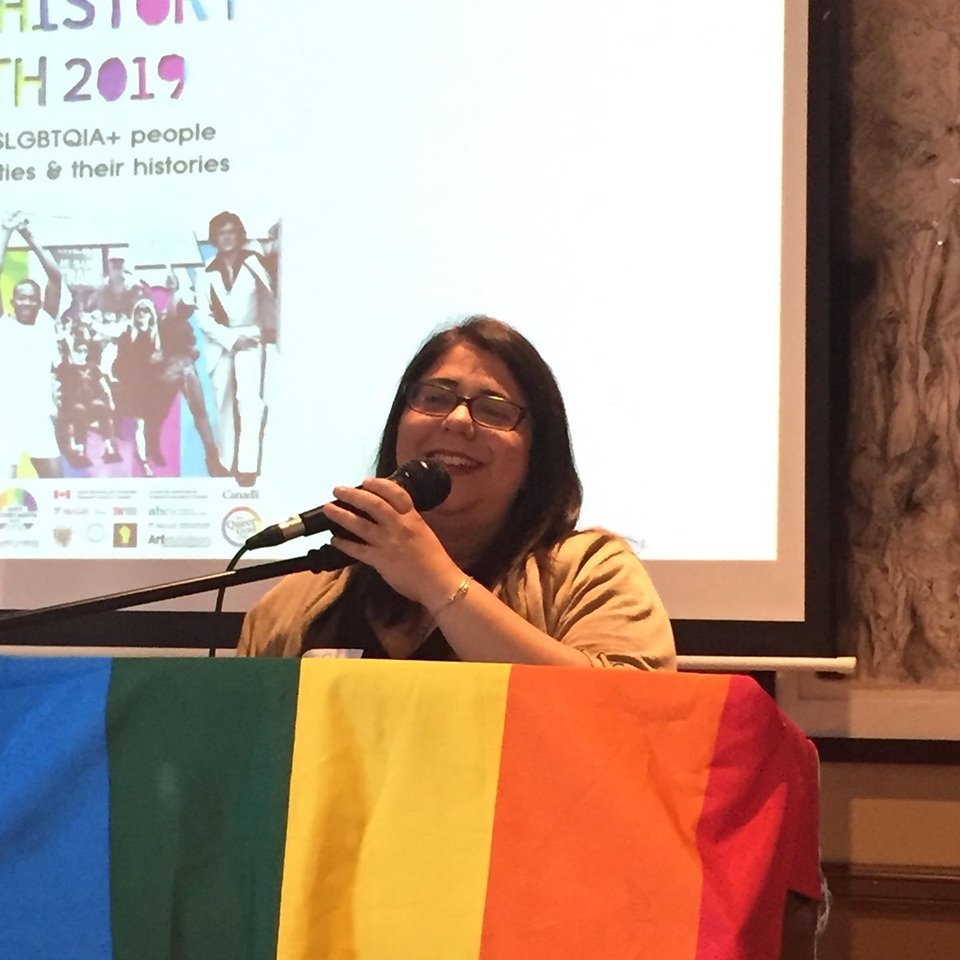 Meryem Benslimane, Equity Education Advisor, gives a speech at the opening ceremony
