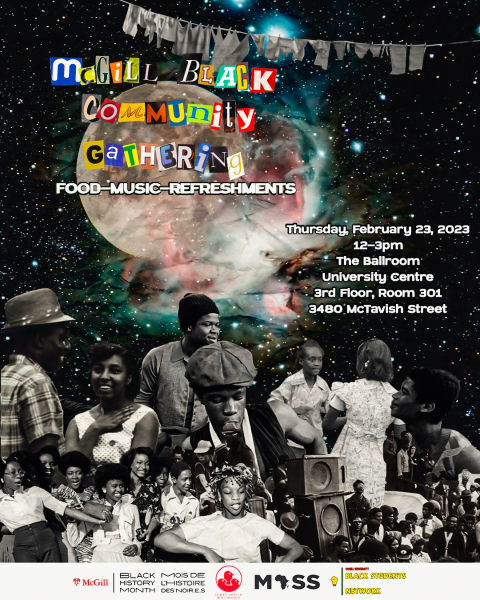 McGill Black Community Gathering Poster