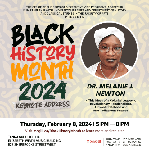 Black History Month Keynote Lecture flyer