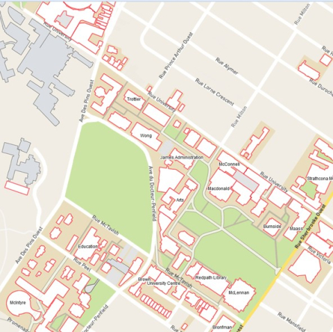 Digital map of McGill