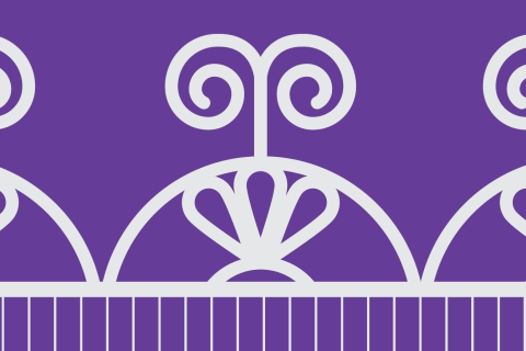 The Sky Dome symbol in white against a purple background