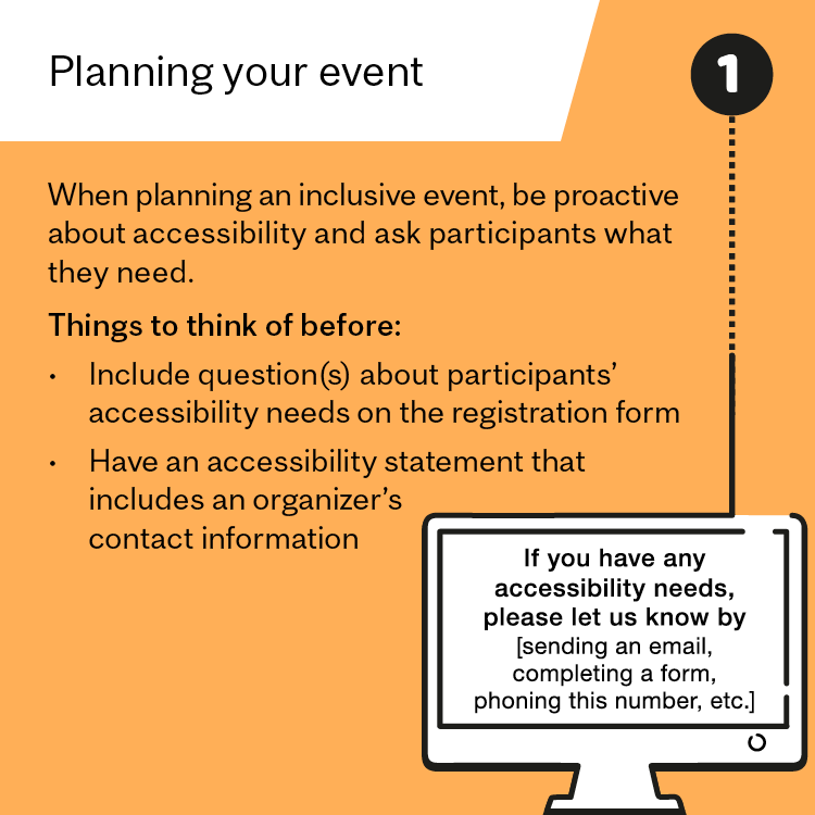 #1 planning your event (see tips in body of content)
