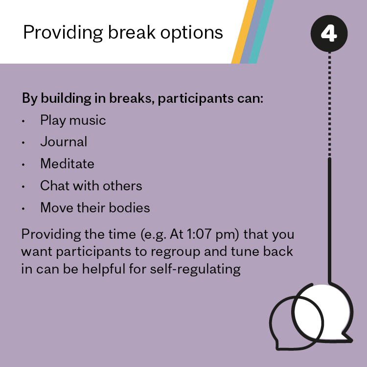 #4 providing break options (see tips in body of content)