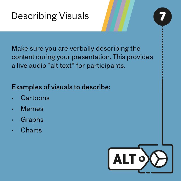 #7 describing visuals (see tips in body of content)