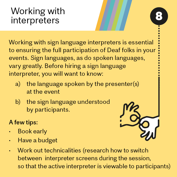 #7 Working with interpreters (see tips in body of content)