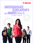 2014–15 UG Scholarships & Awards Calendar