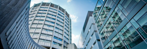 Life science complex building facade