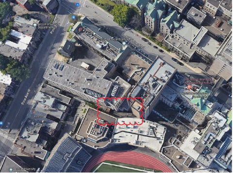Aerial view of Lyman Duff area