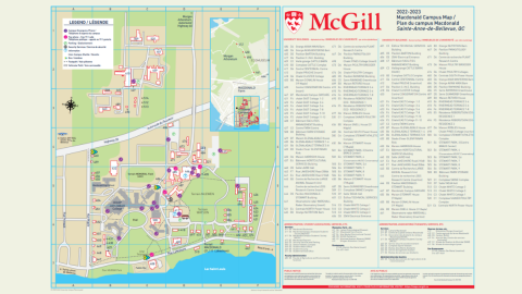 Macdonald campus map for print with legend