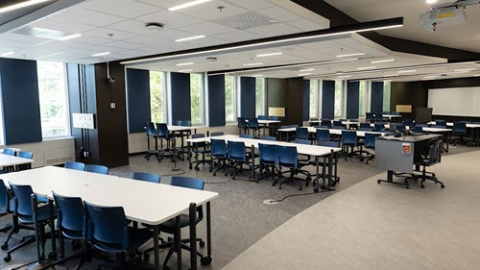 Renovated classroom at McIntyre Building