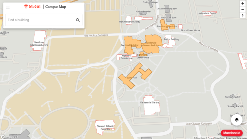 Construction map macdonald campus